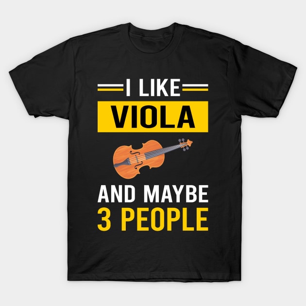 3 People Viola Violist T-Shirt by Bourguignon Aror